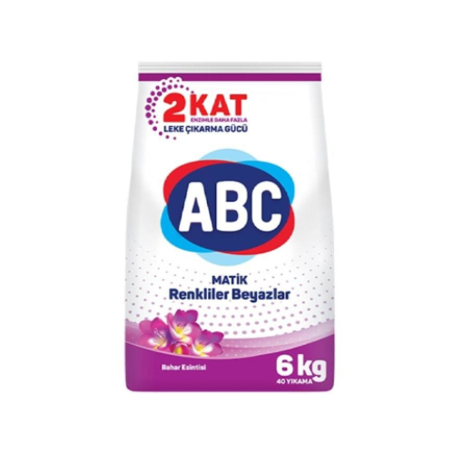 Abc Matik Toz Deterjan Renkliler ve Beyazlar İçin 6 Kg