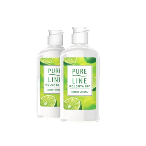 Pure Line Misket Limonu 80 ° Kolonya 250 ml X 2 Adet