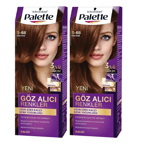 Palette Göz Alıcı Renkler 5-68 Kestane X 2 Adet