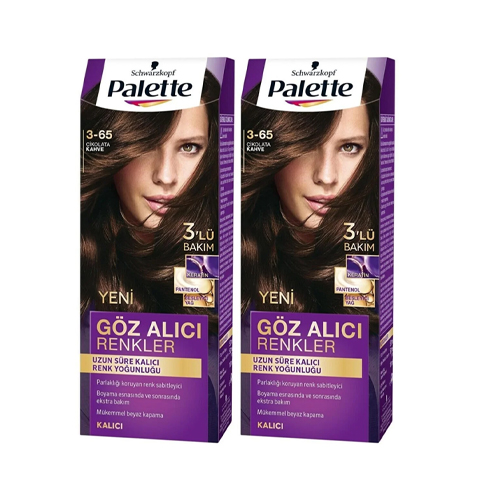 Palette Göz Alıcı Renkler 3-65 Çikolata Kahve X 2 Adet