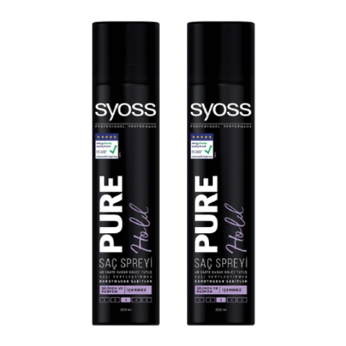 Syoss Pure Hold 2'li  Saç Spreyi 300 Ml