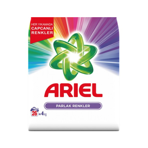 Ariel Parlak Renkler 4 Kg 26 Yıkama