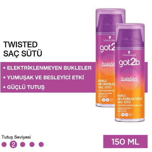 Got2B Twisted Bukle Belirginleştirici Saç Sütü 150 Ml X 2