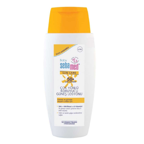 Sebamed Baby Sun Care Suya Dayanıklı Spf 50+ Çok Yönlü Koruyucu Bebek Güneş Losyonu 100 Ml 