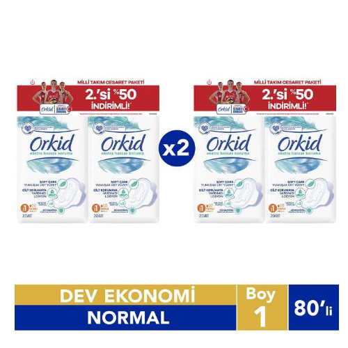 Orkid Ekstra Hassas Cesaret Paketi Normal 80 Adet