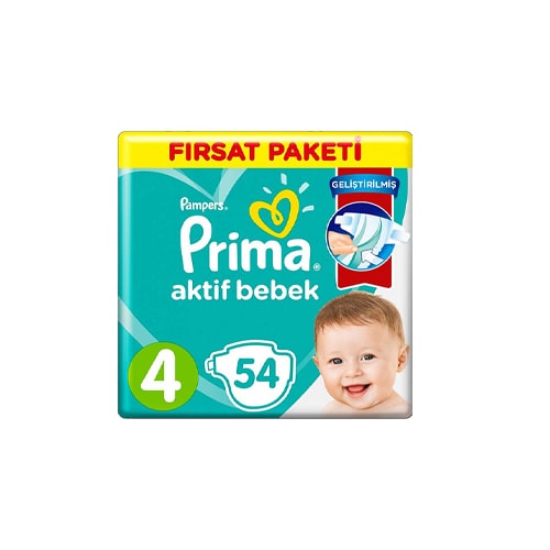 Prima Fırsat PK.Maxı NO:4 (9-14KG) 54'LU*3 Üçlü