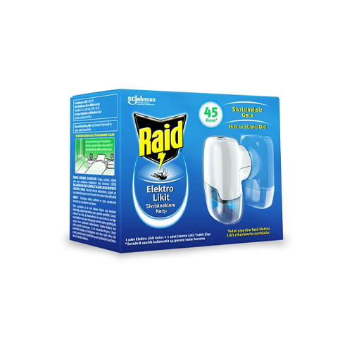 Raid Elekro Likit Cihaz Ve 1 Yedek, 45 Gece 