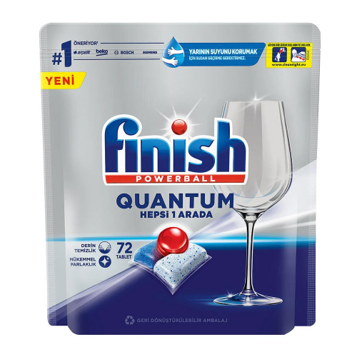 Finish Bulaşık Makinesi Deterjanı Quantum 72 Tablet