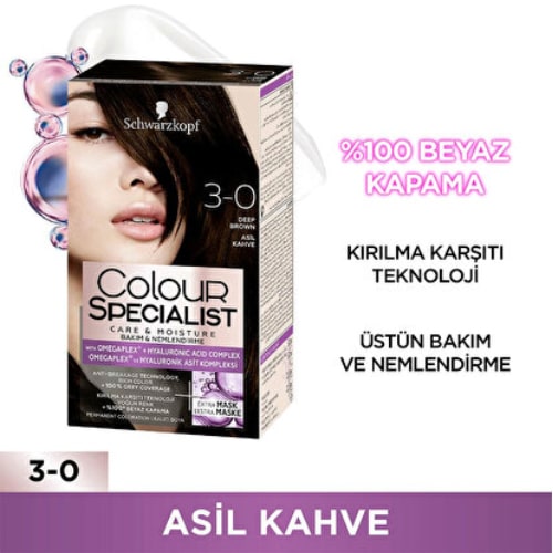Colour Specialist Saç Boyası No: 3.0 Asil Kahve 60 Ml