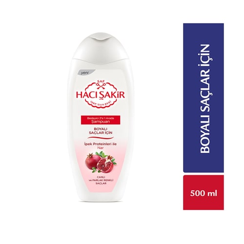 Hacı Şakir Şampuan 500Gr *12 (Nar-Boyalı Saçlar)