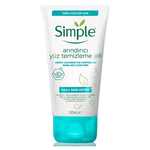 Simple Daily Skin Detox Yağlı Ciltler İçin Vitamin B3 İçeren Gözenek Arındırıcı Peeling 150 Ml