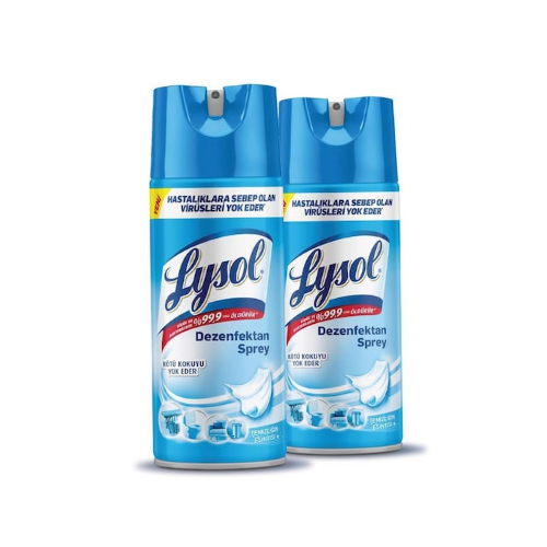 Lysol Dezenfektan Sprey Temizliğin Esintisi 2'li, Yüzeyler Için, 2x400 Ml
