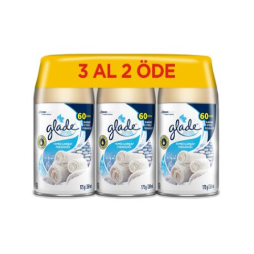 Glade Otomatik Sprey Oda Kokusu Yedek 3 Al 2 Öde Clean Linen
