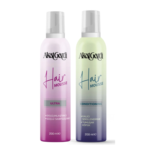 Akat Gardi Ultra & Condıtıonıng Hacimlendiren Saç Köpüğü Unisex 200 ml Fırsat Set 