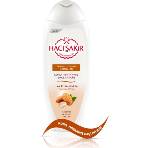 Hacı Şakir Şampuan 500Gr *12 (Kuru Yıpranmış 2En1)