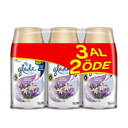 Glade Otomatik Sprey Lavanta Oda Kokusu Yedeği 3x269 ml
