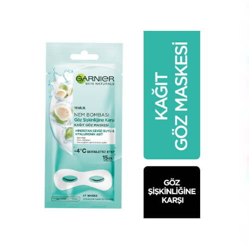 Garnier.Nem Bombası Kağıt Göz Maskesi*20 (H.Cevizi Su)