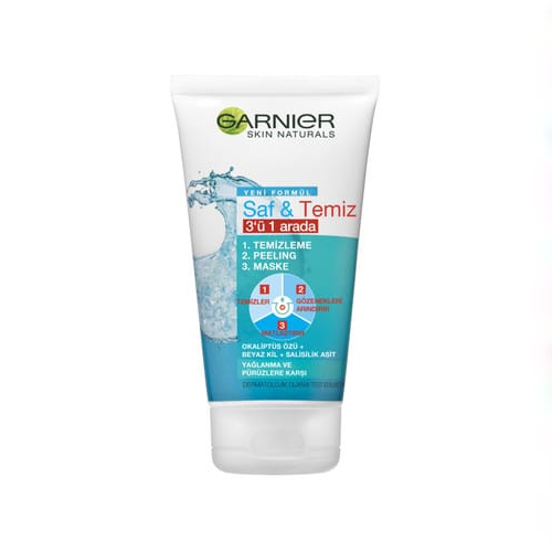 Garnier.Saf-Temiz 3İn1 Tem.Peeling Maske 50Ml*6