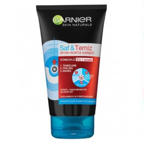 Garnier.Saf-Temiz Kömürlü Tem.3İn1 Maske 50Ml*6