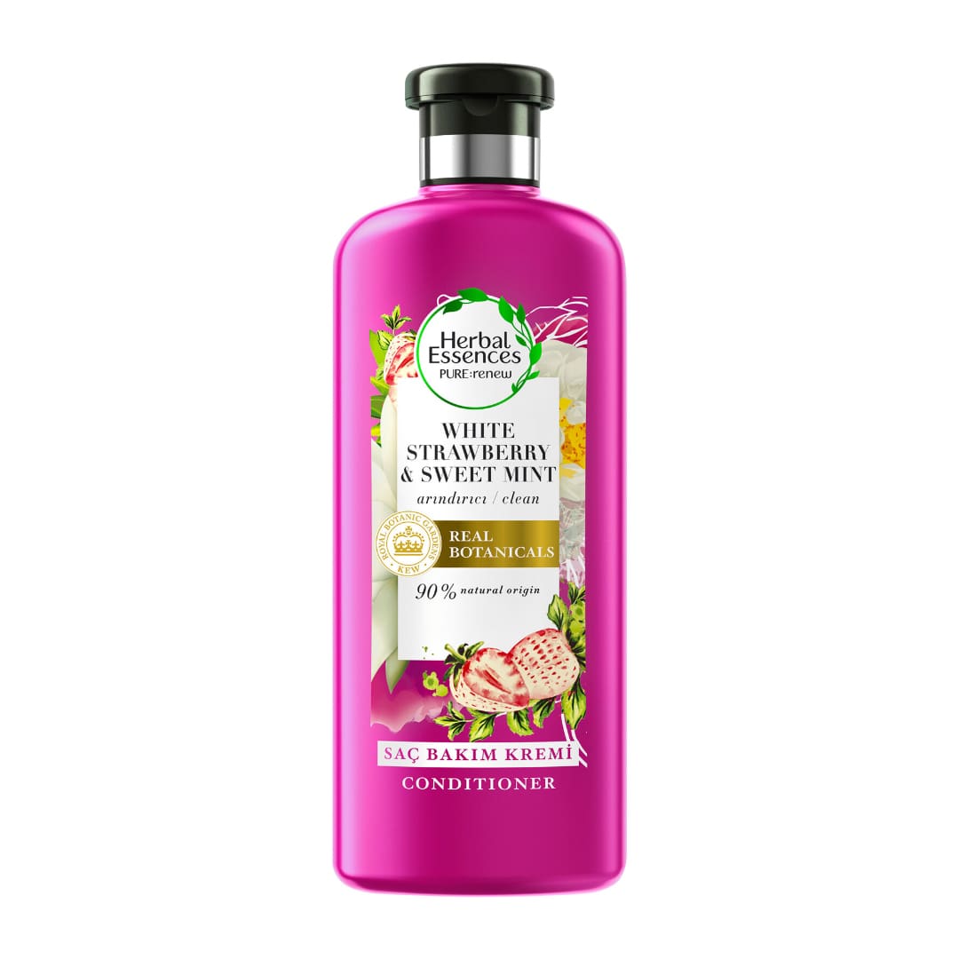 Herbal Essences Saç Kremi Beyaz Çilek Tatlı Nane Özlü Arındırıcı 360 ml