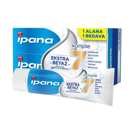 İpana Diş Macunu Komple Bakım Ferahlık 65 ml - 1 Alana 1 Bedava