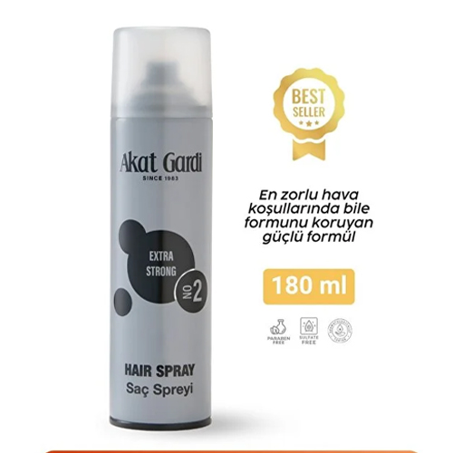 Akat Gardi Saç Spreyi Extra Storng 180Ml Gri No:2