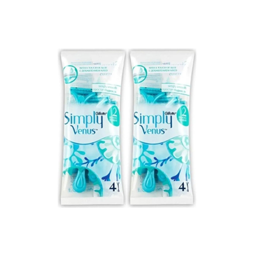 Gillette Venus Kadın Poşet Venüs Simply 2 Bıcak 4 Lü Yedek X 2 Adet