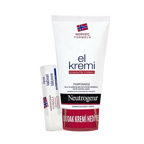 Neutrogena 75 Ml El Kremi Parfümsüz + Dudak Kremi