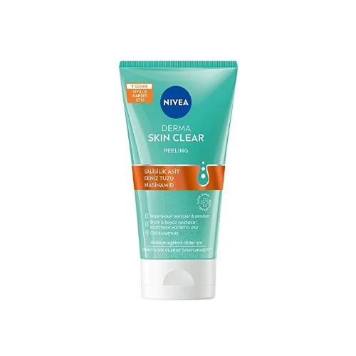 NIVEA Derma Skin Clear Sivilce Karşıtı Yüz Temizleme Peeling 150 Ml