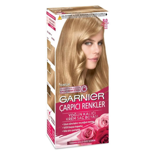 Garnier Çarpıcı Renkler Saç Boyası 8 Parlak Koyu Sarı