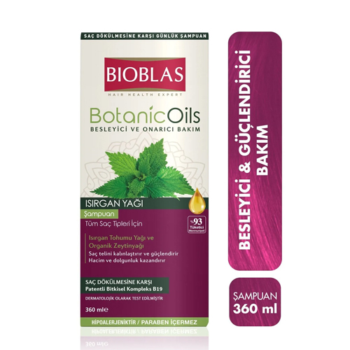Bioblas Organic Oils Şampuan 360 Ml Isırgan Yağı
