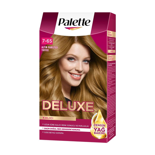 Palette Deluxe Saç Boyası Altın Parıltılı Toffee No: 7-65