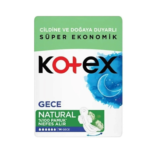 Kotex Hijyenik Ped Natural Gece 14'lü