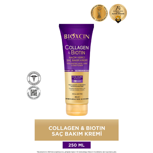 Bioxcin Collagen & Biotin Ekstra Hacim Saç Kremi 250 ml