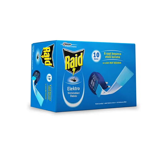 Raid Elektromat Isıtıcı + 10 Kokusuz Mat