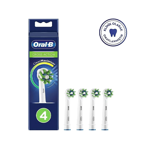 Oral-B Diş Fırçası Yedek Başlığı Clean Maximiser Cross Action 4 Lü