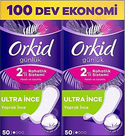Orkid Yaprak Ultra İnce Günlük Ped 100'lü