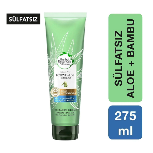 Herbal Essences Sülfatsız Güç Ve Nem Aloe Bambu Saç Bakım Kremi 275 ml