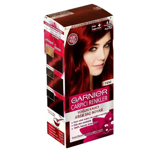 Garnier Çarpıcı Renkler Saç Boyası 4.6 Yoğun Koyu Kızıl