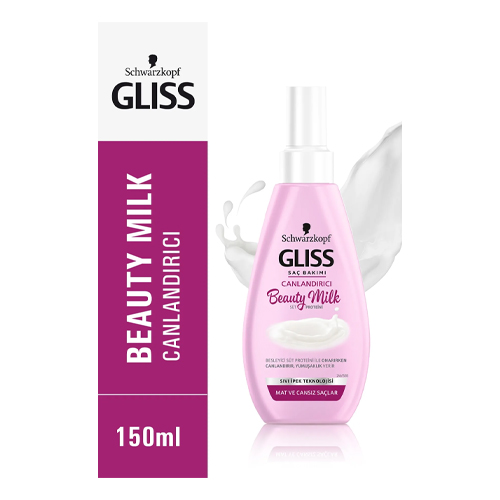 Gliss Saç Serum ve Yağı Schwarzkopf Gliss Beauty Milk-Canlandirici Bakim Sütü 150 Ml