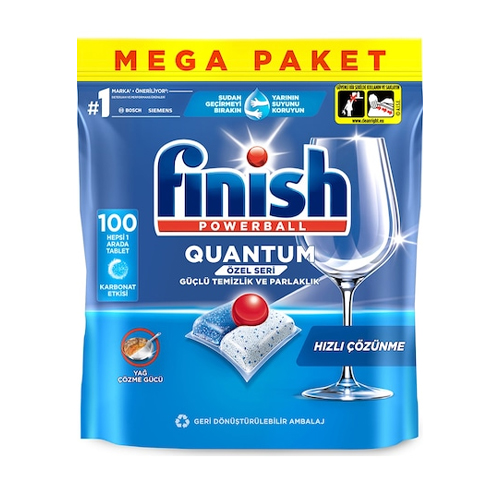 Finish Quantum Powerball Özel Seri Bulaşık Makinesi Deterjanı 100 Tablet