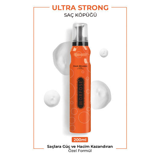 Morfose Ultra Strong Saç Köpüğü 200 Ml-ultra Güçlü Tutuş Ve Hacimli Saçlar