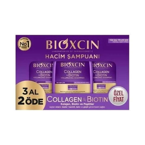 Bioxcin Collagen & Biotin Hacim Şampuan 3 Al 2 Öde 3 x 300 ml
