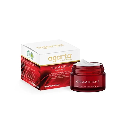 Agarta Doğal Yaşlanma Karşıtı Reishi Kremi 50 ML (Kırışıklık - Dolgunlaştırıcı)