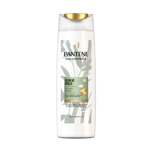 Pantene Uzun Ve Güçlü Şampuan, Bambu Ve Biyotinli 350 Ml